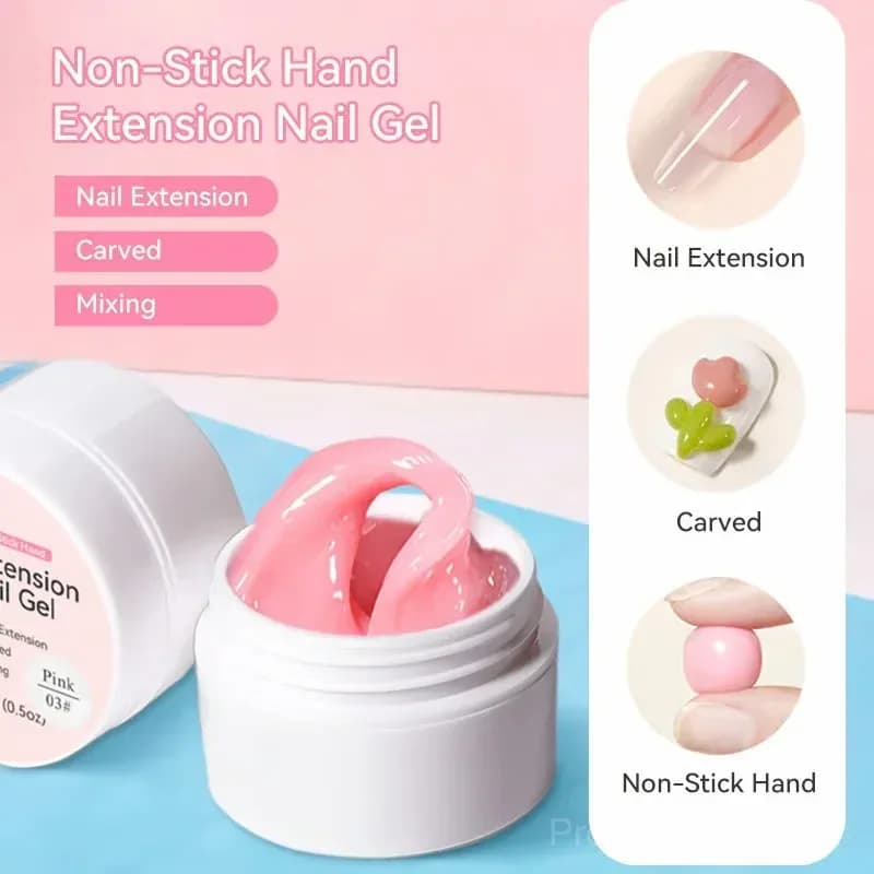 Clear Nail Extension Builder Gel Without Tools - View 8