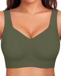 Comfortable Wireless Full Coverage Jelly Smoothing Bra - View 19