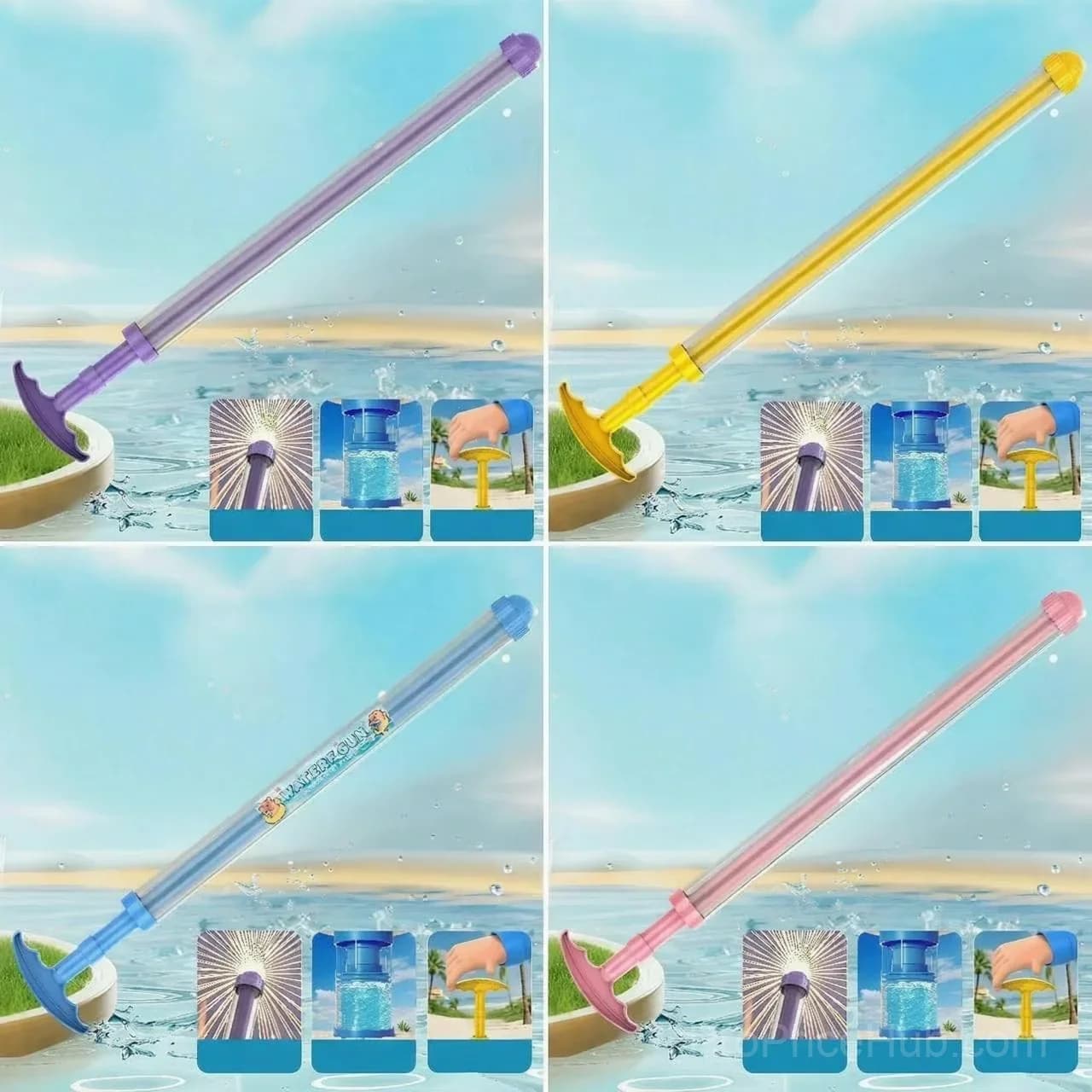 Firework Style Water Spray Toy, Small 41 cm, Multicolor - Main