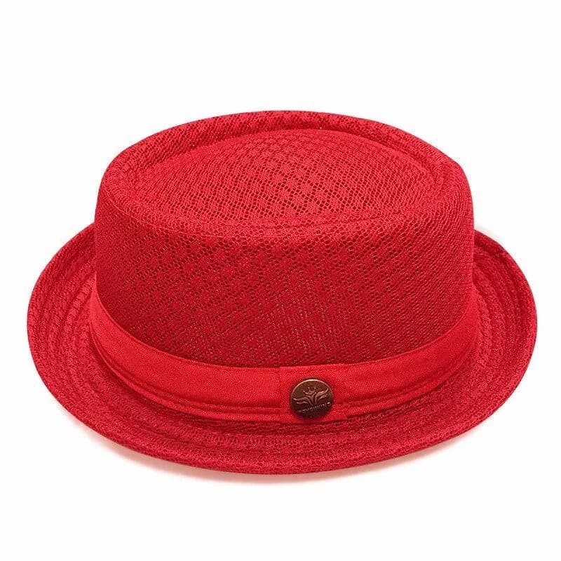 Summer Breathable Mesh Pork Pie Hat - View 12