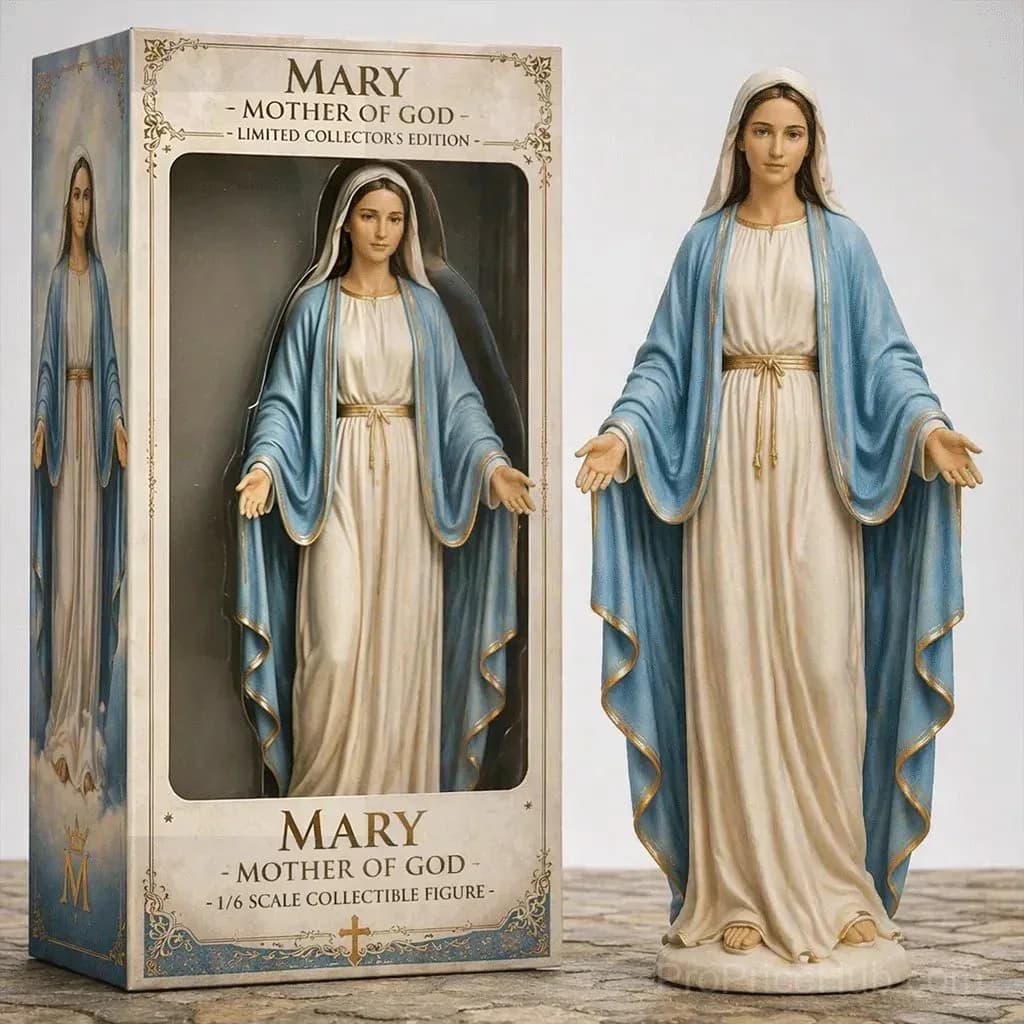 Limited Edition Virgin Mary Collectible Figure - Sacred Faith Keepsake - Main