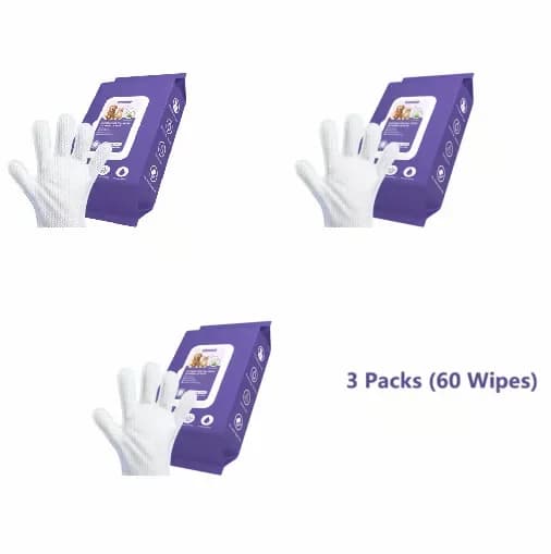 Pet Glove Wipes Starter Pack, 20 Count - View 8