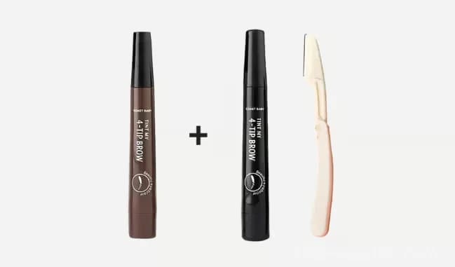Waterproof 4-Tip Beard and Eyebrow Pen, Light Brown - View 28