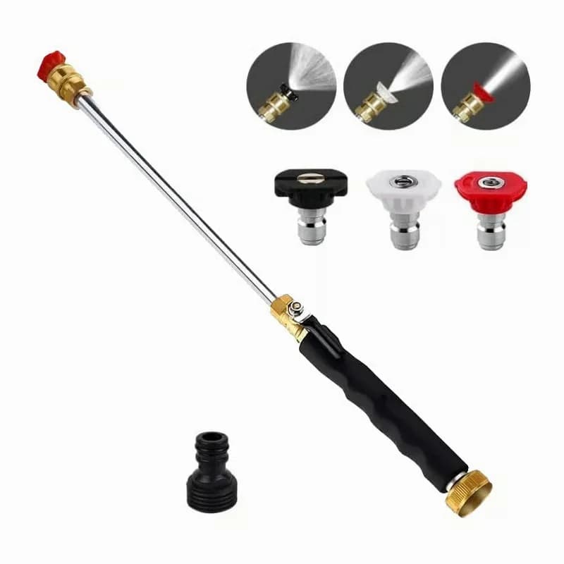 Three-Nozzle High-Pressure Garden Hose Washer Wand Set - Main