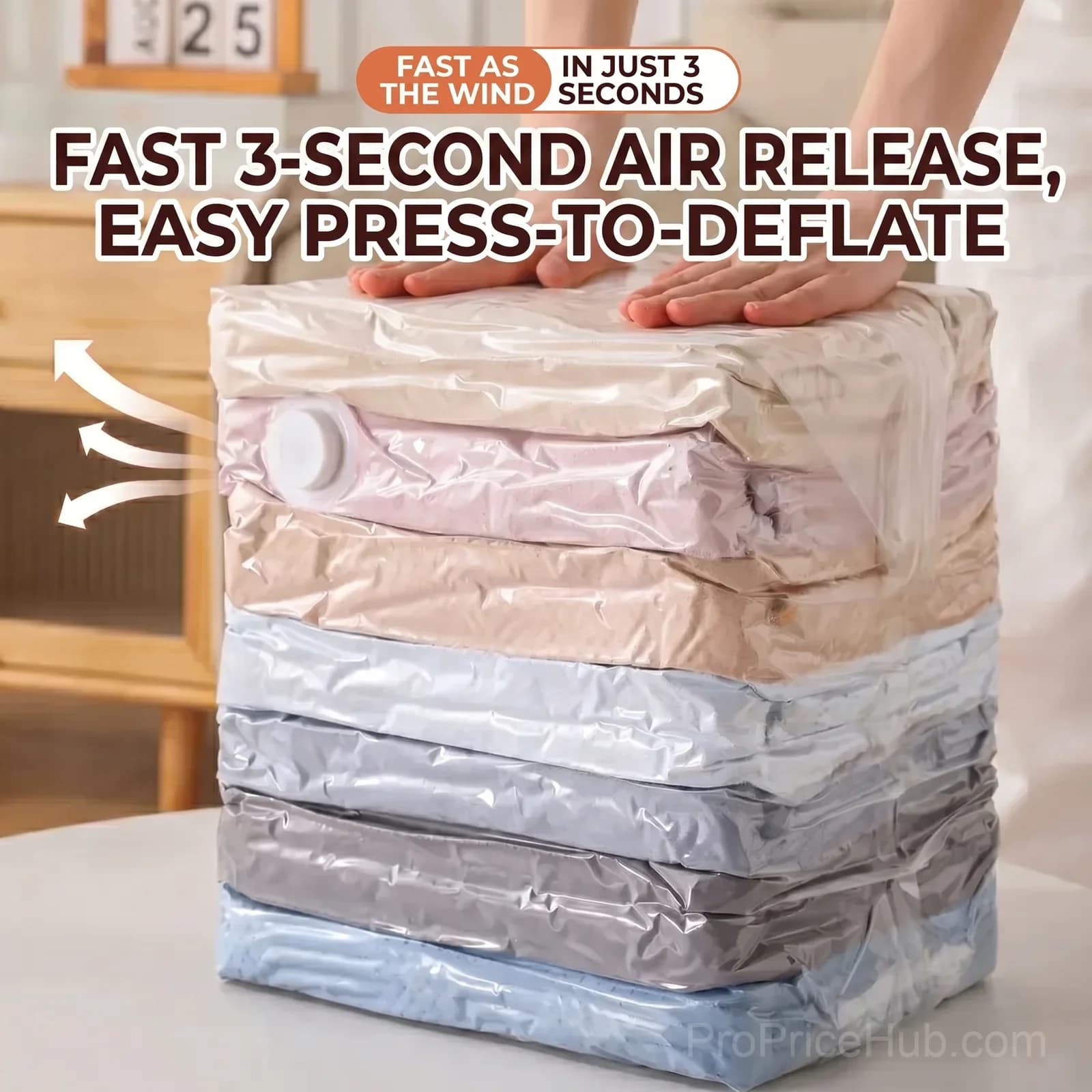 No-Pump Large Vacuum Storage Compression Bags - View 2