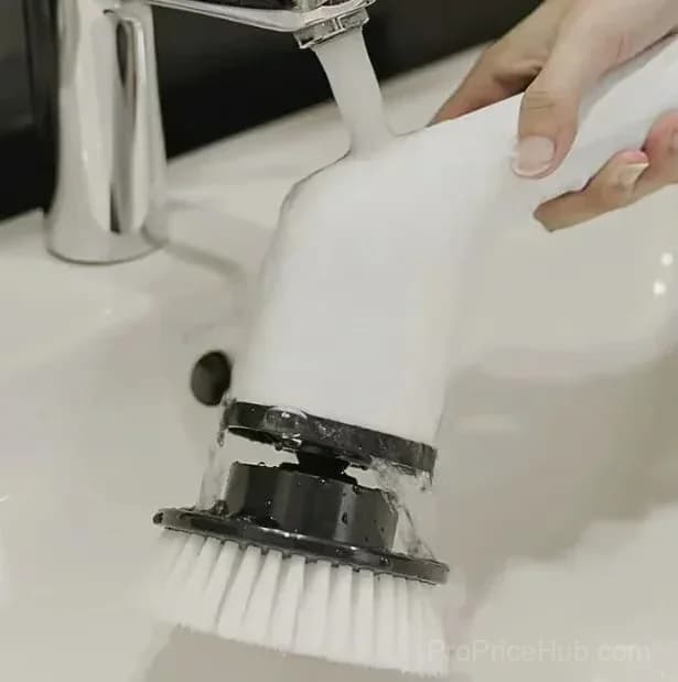 9-in-1 Electric Cleaning Brush, White, 1 Pack - View 6