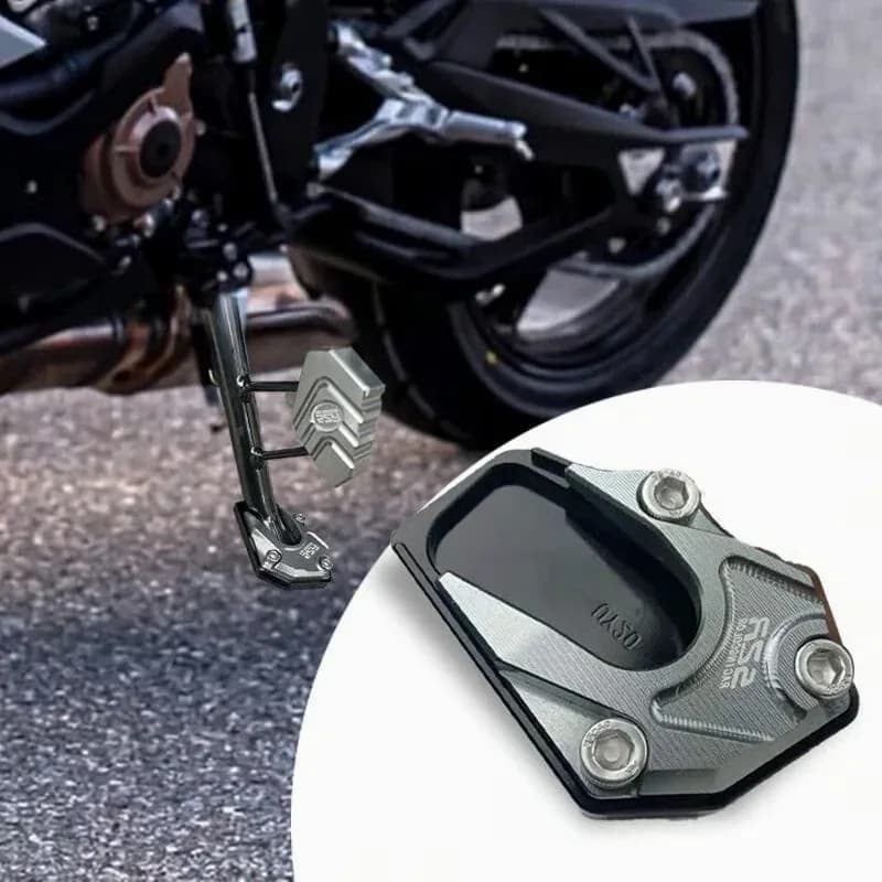 Blue Motorcycle Kickstand Side Stand Foot Extension Pad - View 2
