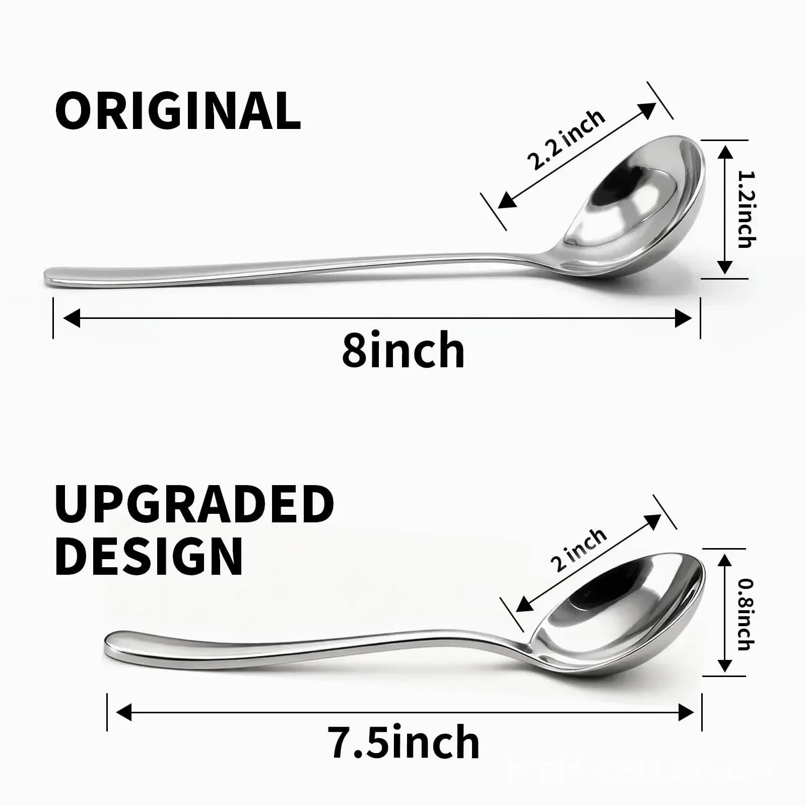 4-Piece Stainless Steel Soup Spoon Set - View 11