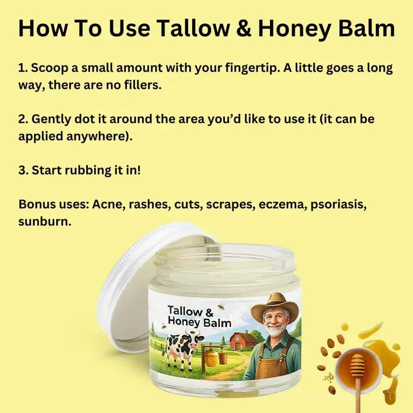 Tallow & Honey Skin Balm - 2 oz - View 5