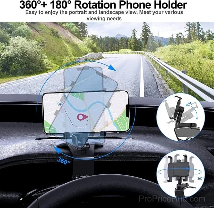 360° Rotating Car Phone Holder - Alt