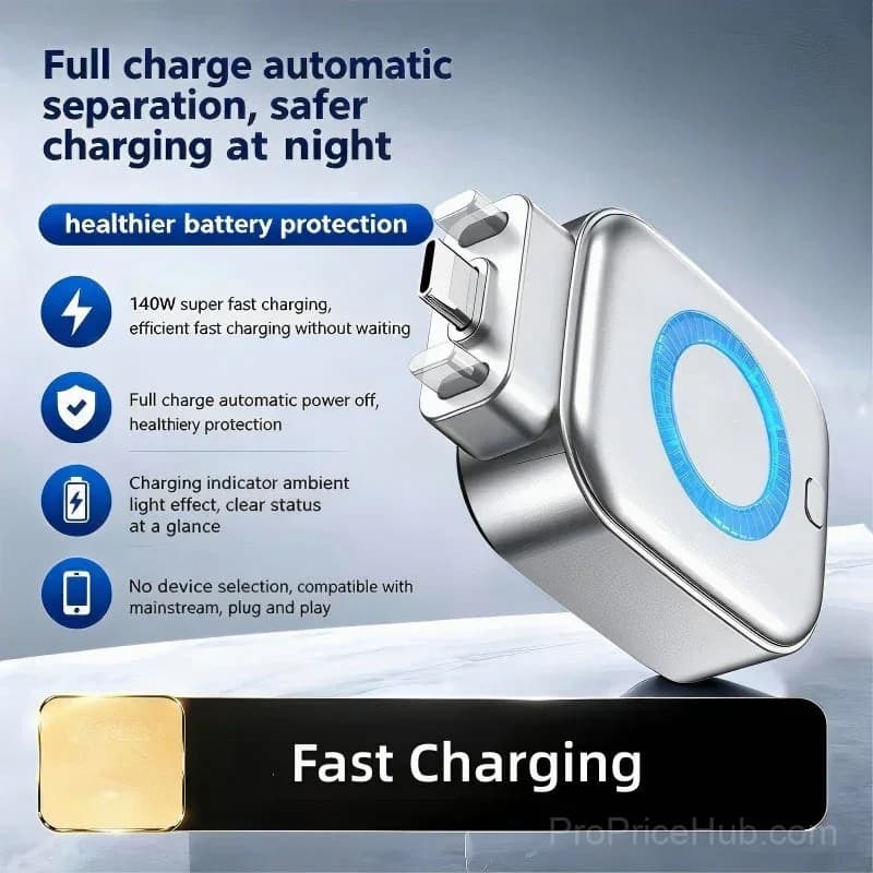 Auto Power-Off Fast Charging Adapter (1 Pack) - View 3