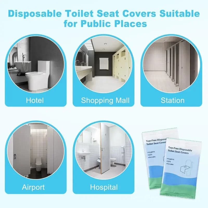 10 Pack Disposable Tear-Free Toilet Seat Covers for Adults & Kids - View 9