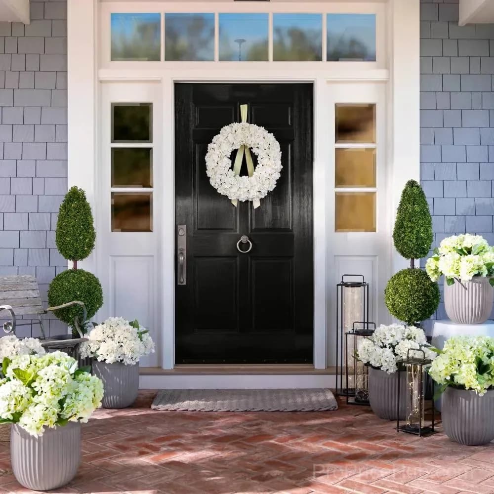 Artificial Outdoor Hydrangea Flowers - UV Resistant, Waterproof, Windproof - View 5