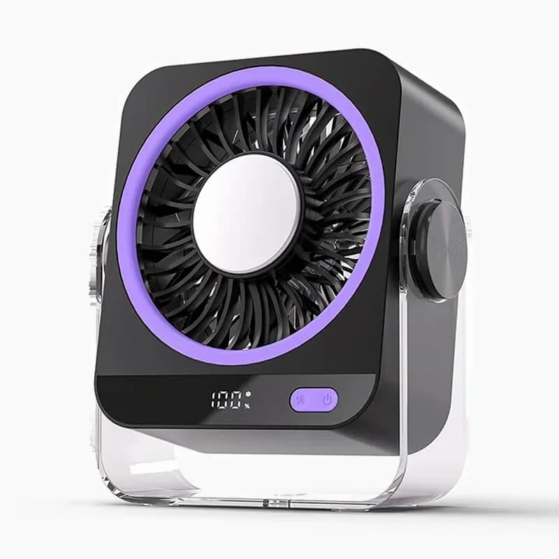 Aless Semiconductor Cooling Desktop Fan, White - Alt