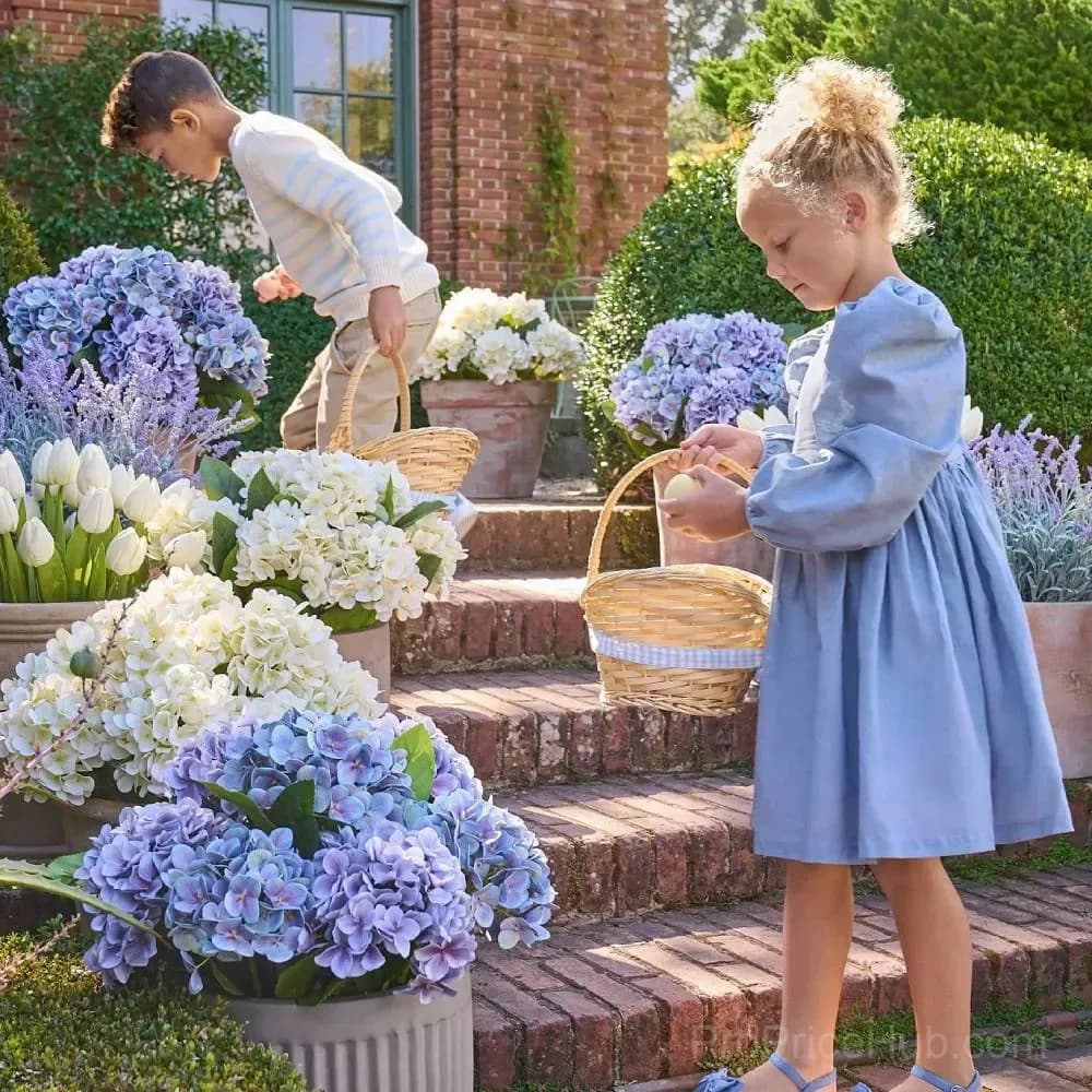 Artificial Outdoor Hydrangea Flowers - UV Resistant, Waterproof, Windproof - Main