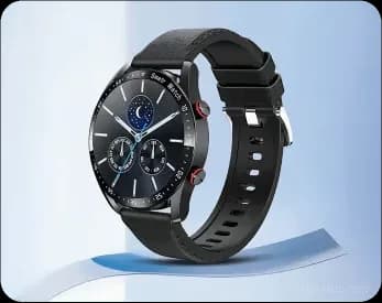 Health Monitoring Sports Smartwatch with Black Rubber Strap - View 12