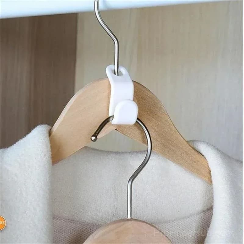 Space-Saving Clothes Hanger Connector Hooks - View 2