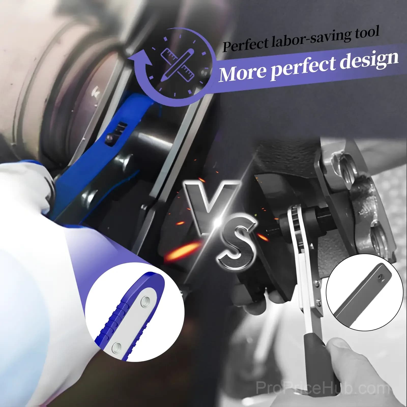 Brake Caliper Piston Press Tool – 360° Rotating Ratchet Wrench - View 7