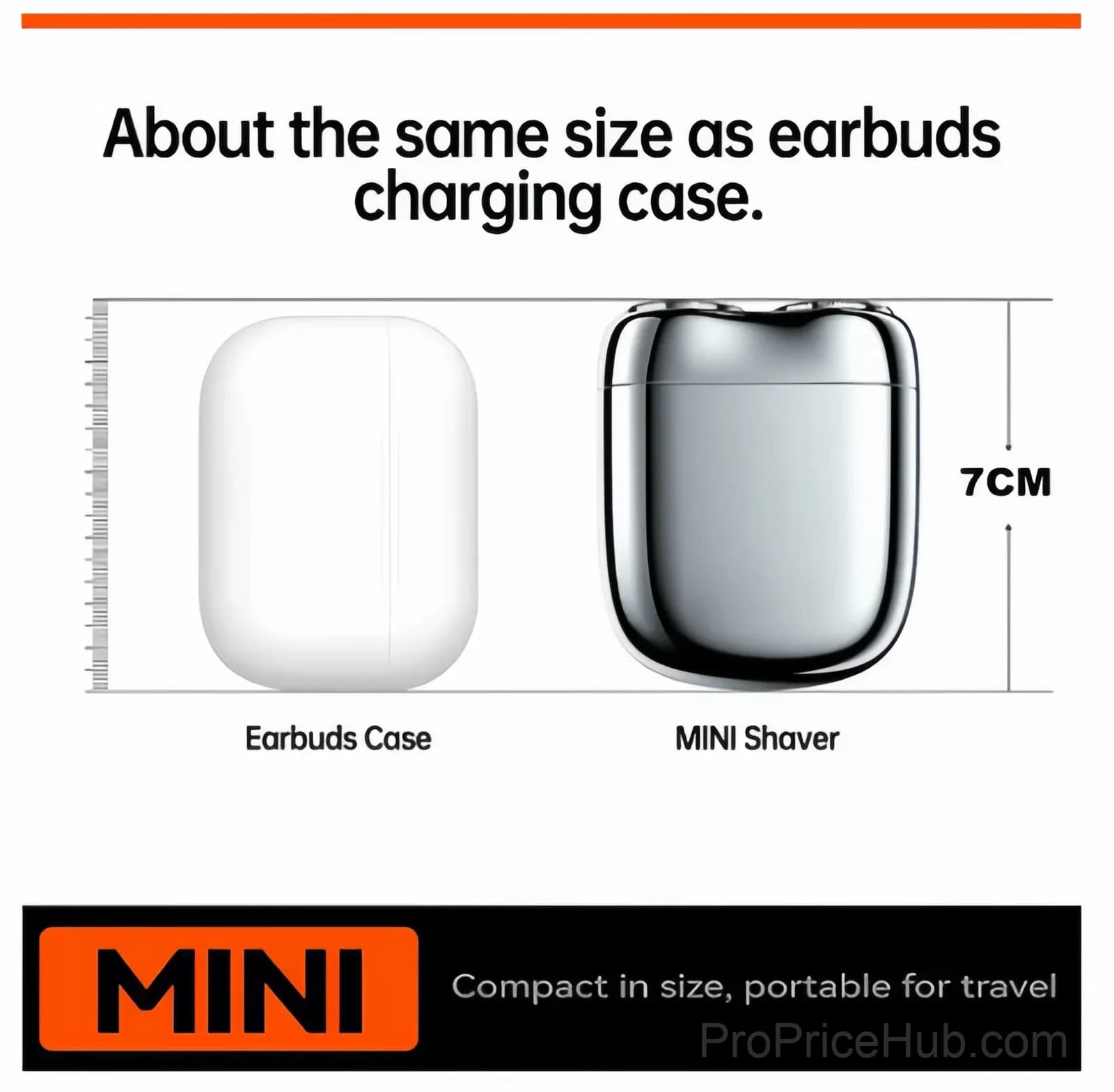 USB Rechargeable Mini Pocket Shaver for Men - View 2
