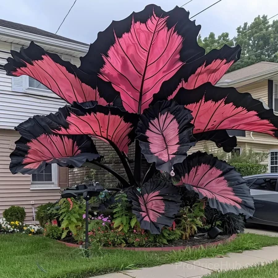 Rare Giant Multi-Color Caladium Bulbs – Tropical Leaves, Easy to Grow - View 3