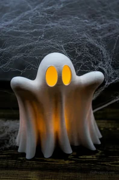 3D Printed Cute Ghost Halloween Tea Light Decorations - View 10