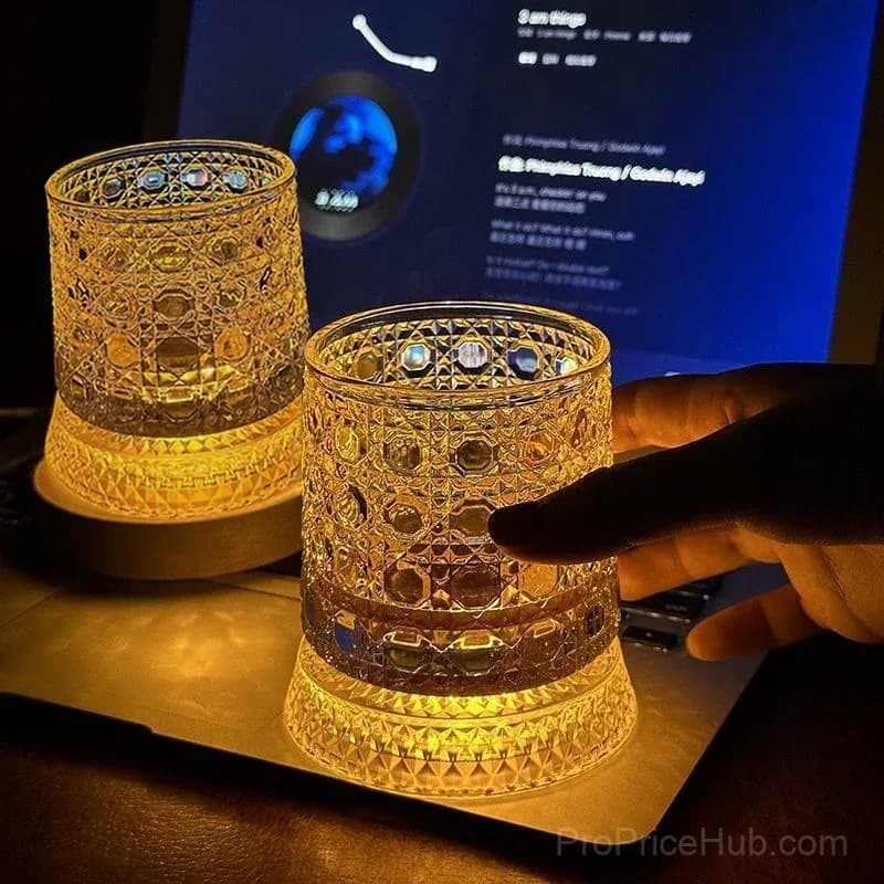 Whiskey Glass with Smooth Spin and Glow Effect - Perfect Gift - View 6
