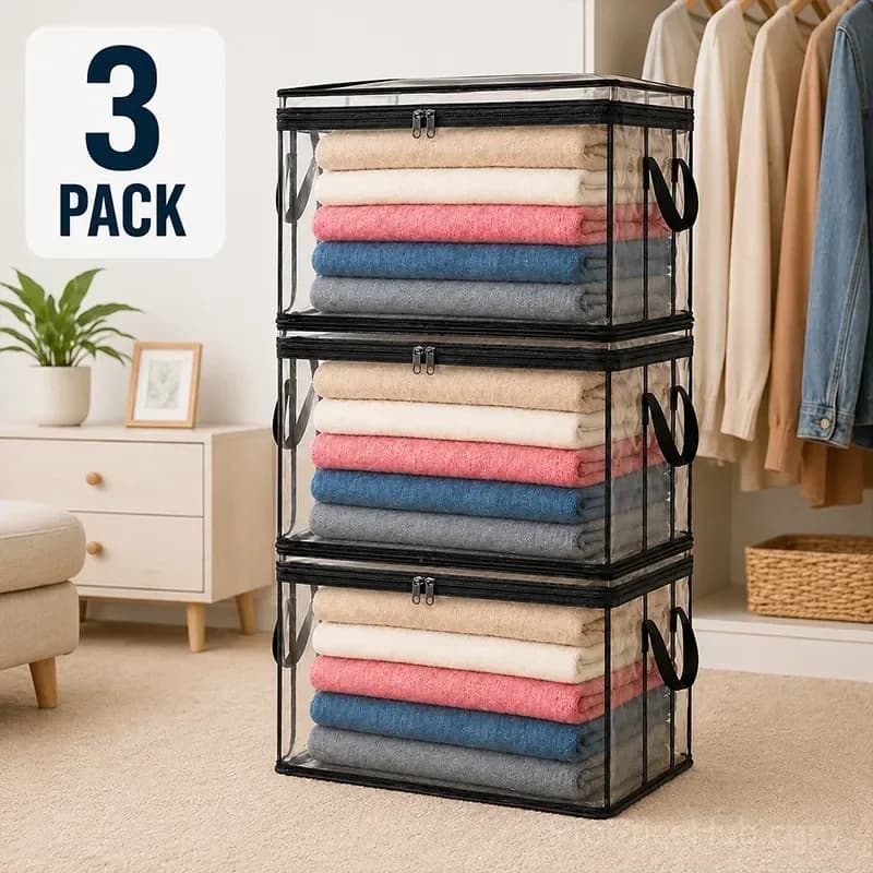 Large Heavy-Duty Thick Plastic Clear Storage Bag for Clothes, Moving & Storage - View 11