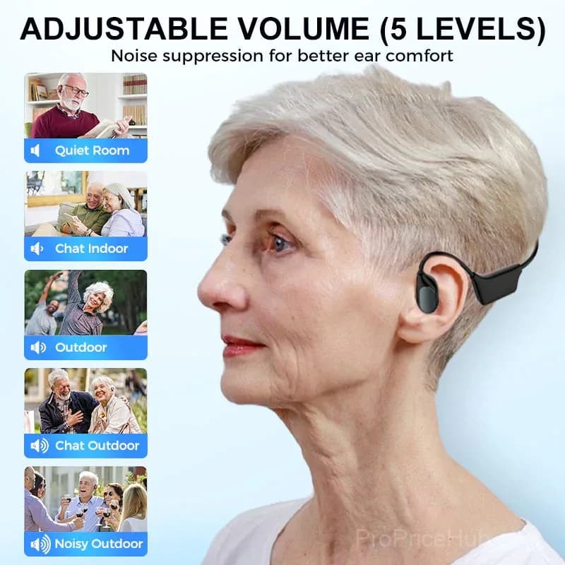 Smart Bone Conduction Hearing Earphones - Alt