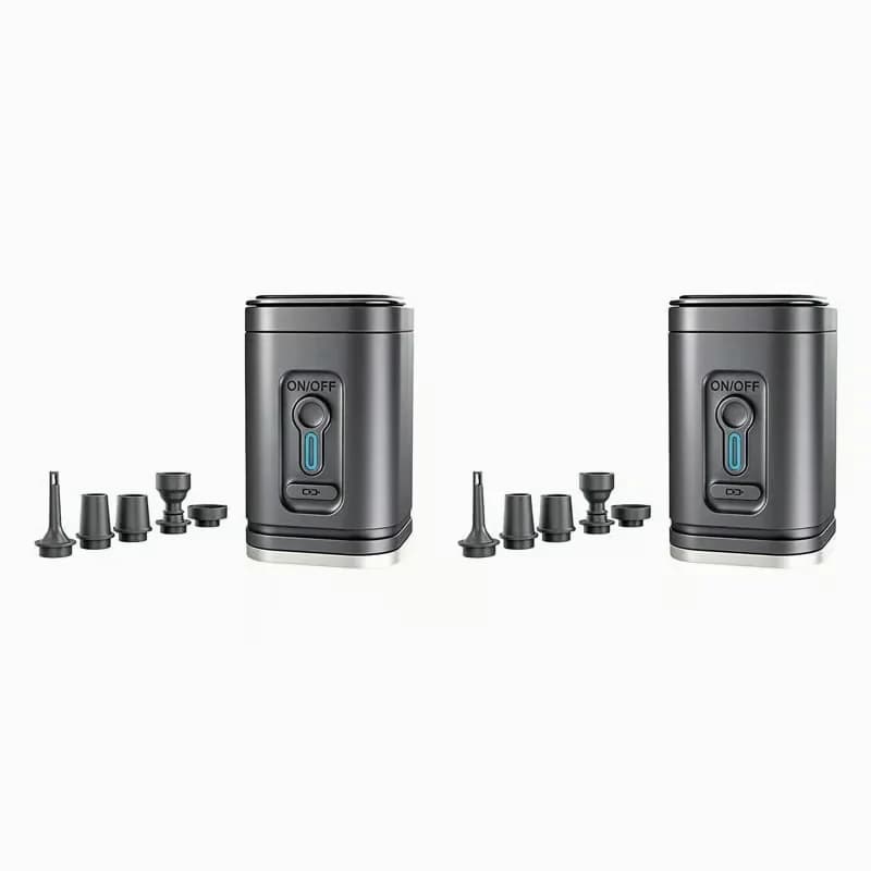 Ultra-Fast Mini Electric Air Pump, Black - Alt