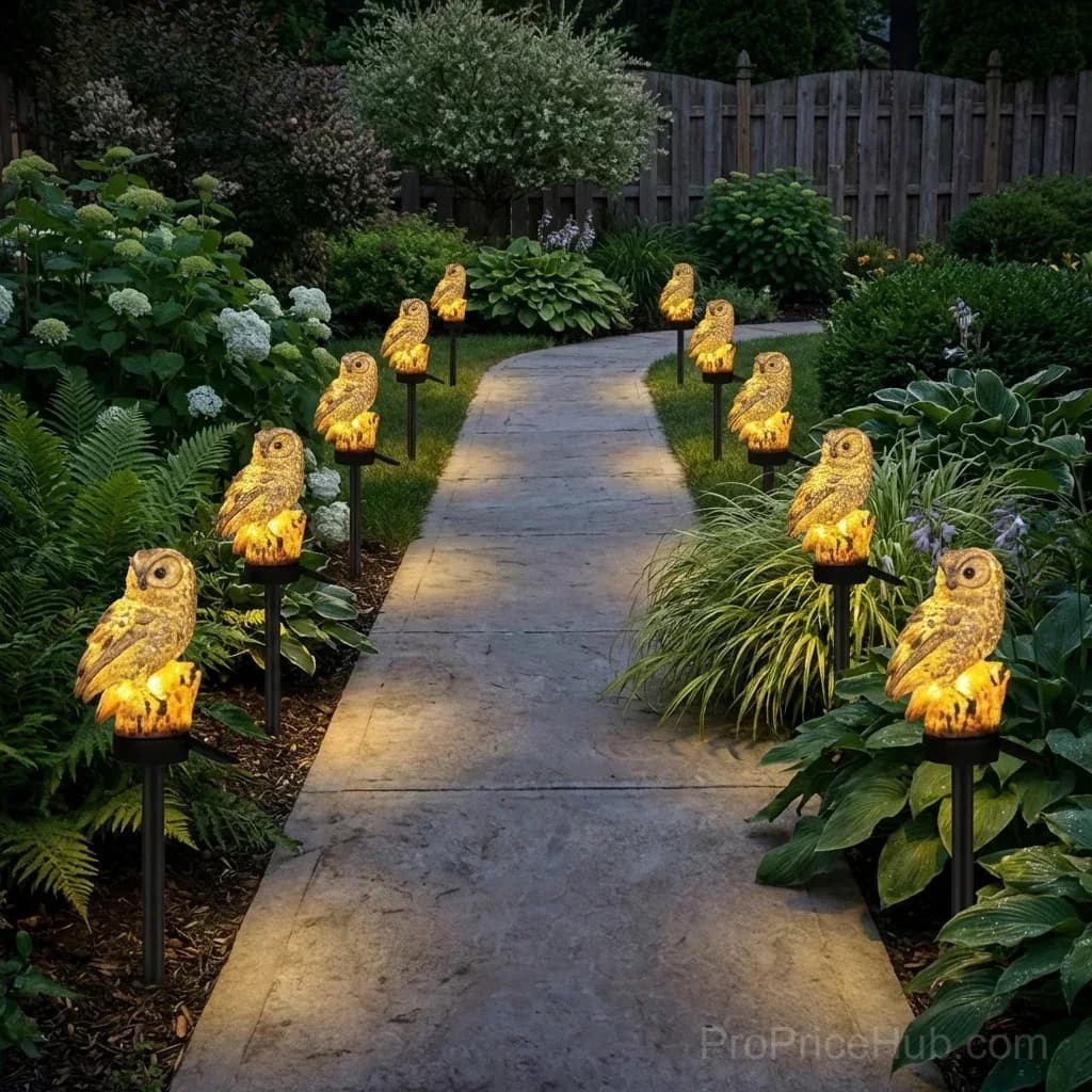 Waterproof Solar Owl Light for Garden Decor - View 11