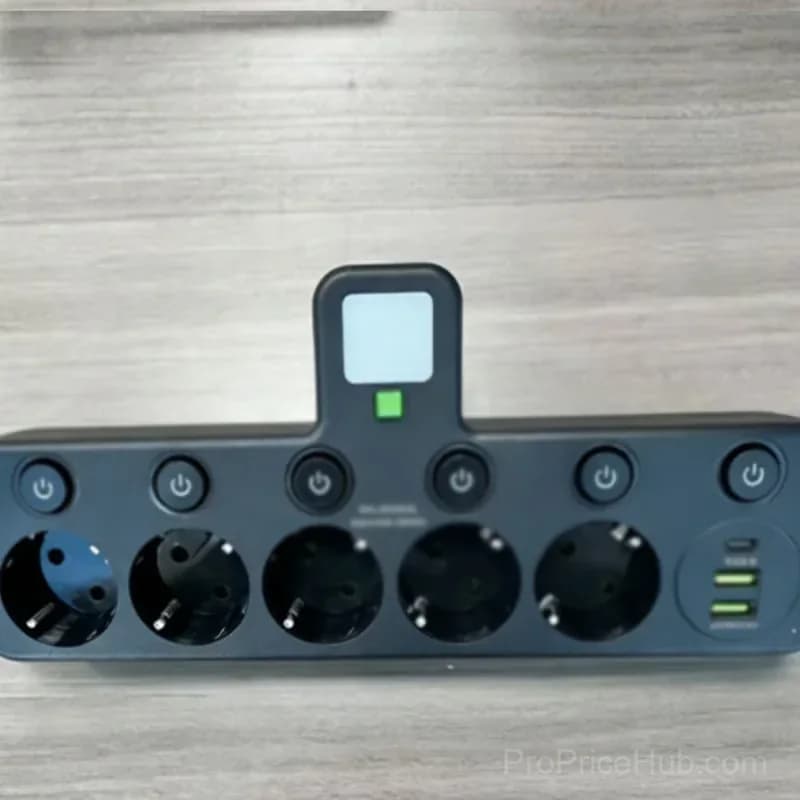 Smart Power Strip with USB Ports, EU Plug, White, 2 Outlets - View 16