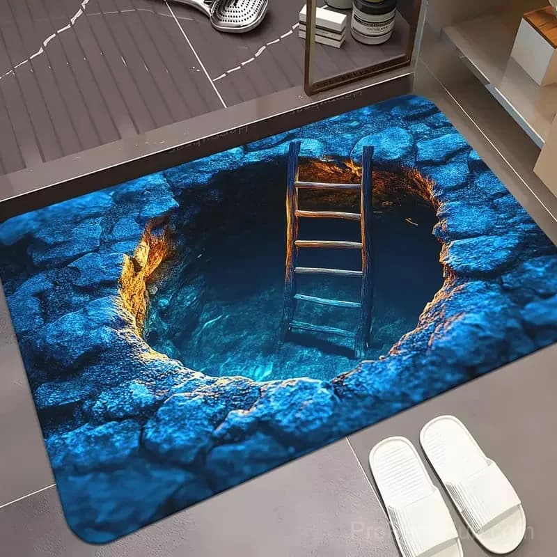 3D Optical Illusion Doormat - Endless Abyss Design - View 4