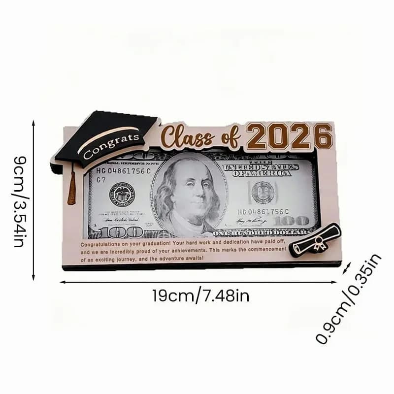 Graduation 2026 Cash Gift Money Holder, 1-Piece - Main