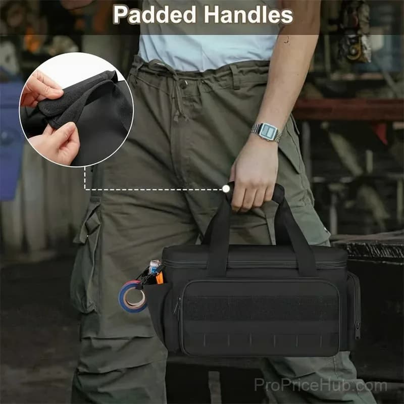 14-Inch Heavy-Duty Canvas Tool Bag, Black, 1 Piece - View 8