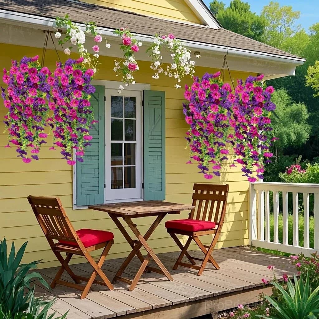 Artificial Faux Flowers for Home Garden Porch Window Box Decor - View 11