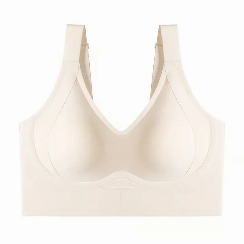 Full Coverage Seamless Support Bra, Nude, Medium - Main