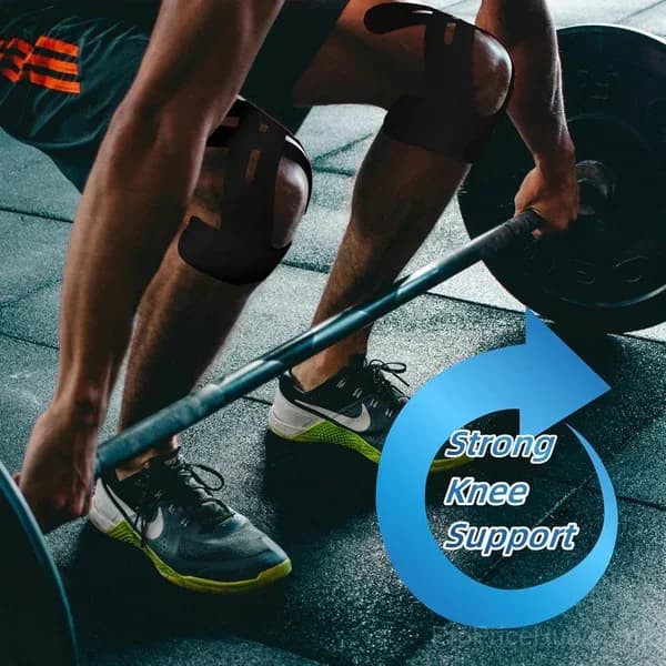 10 Precut Kinesiology Tape Strips for Knee Support - Alt