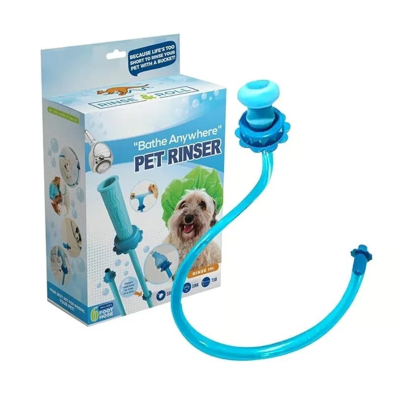Blue Handheld Pet Shower Sprayer and Washer for Grooming - Main