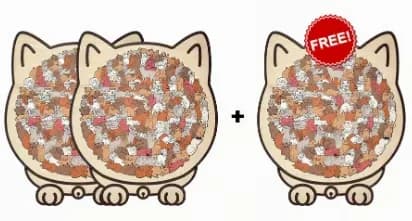 135-Piece Cat-Shaped Wooden Puzzle, Morandi Colors - View 17