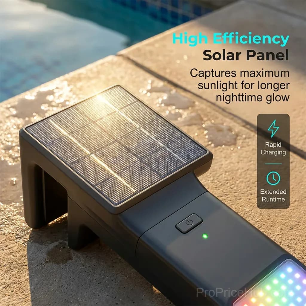 Multi-Color LED Pool Edge Light for Above-Ground Frame Pools - View 8