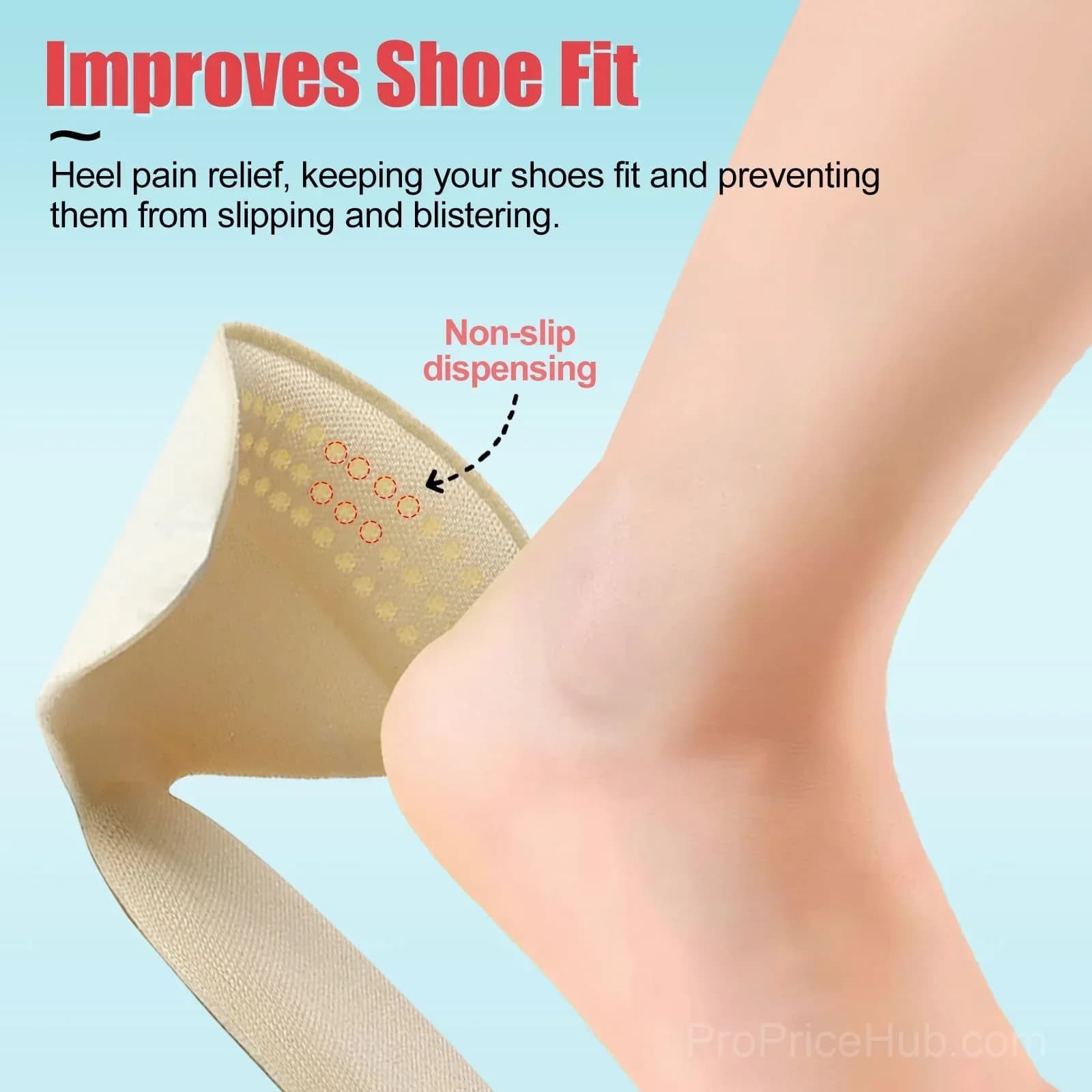 Anti-Slip Soft Heel Cushion Pads - Heel Protectors for Women & Men - View 5