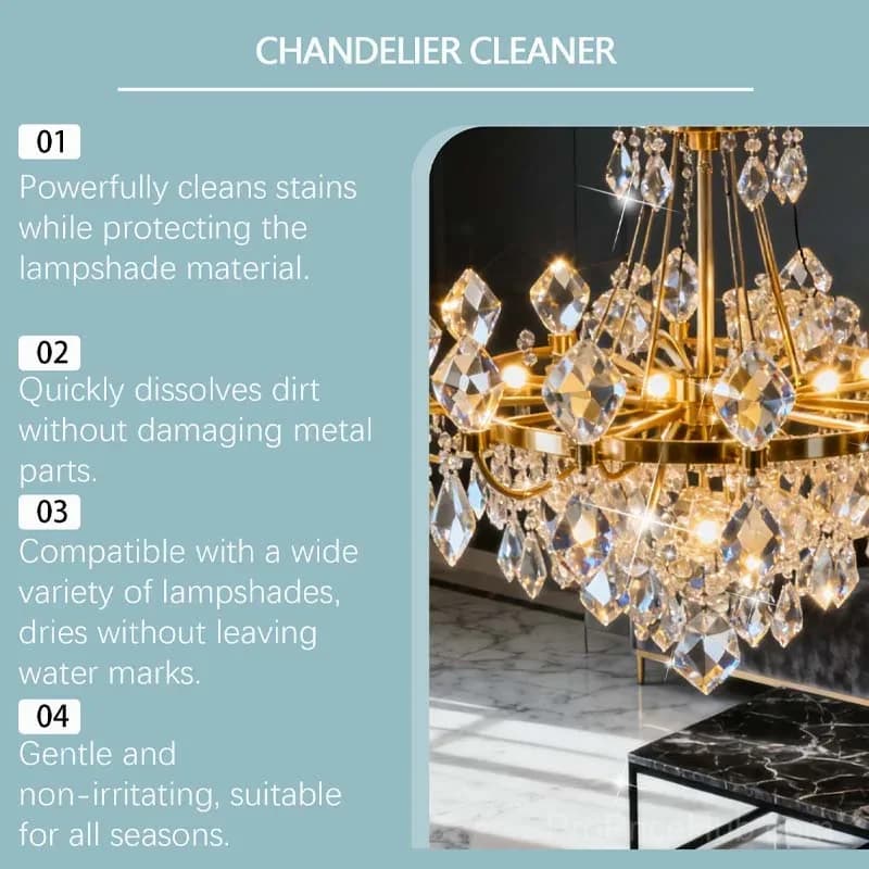 Premium Chandelier Cleaning Spray – Streak-Free, Crystal Clear Shine - View 5