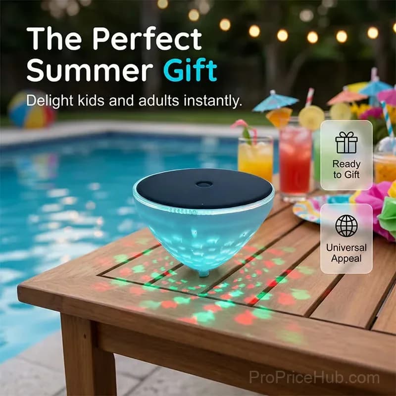 Solar Floating Pool Light with Fish Projection, 1 Pack - View 8