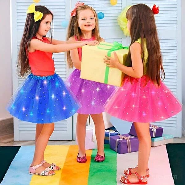 Princess Glow LED Skirt – Soft Safe Stretchy - Alt