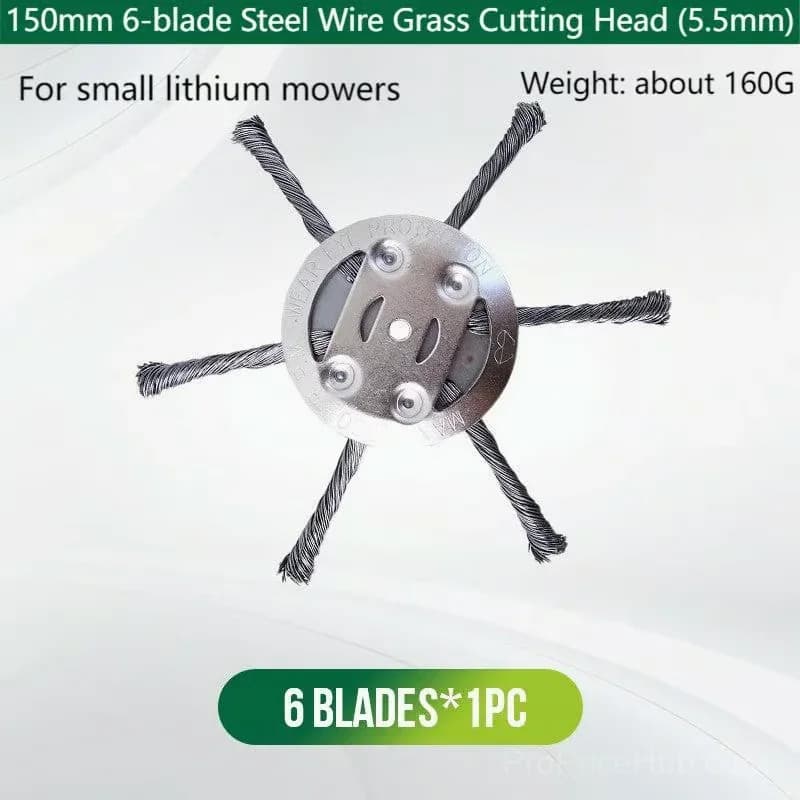 Steel Wire String Trimmer Replacement Cutting Head, 3-Blade - View 15