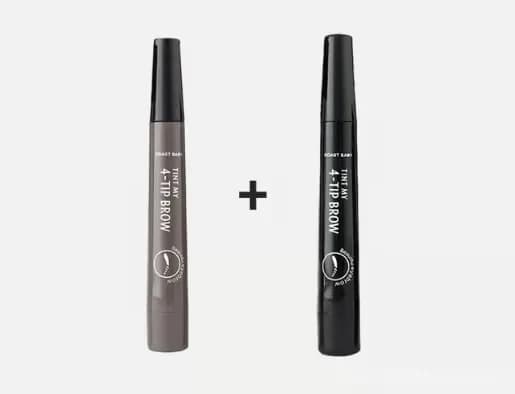 Waterproof 4-Tip Beard and Eyebrow Pen, Light Brown - View 42