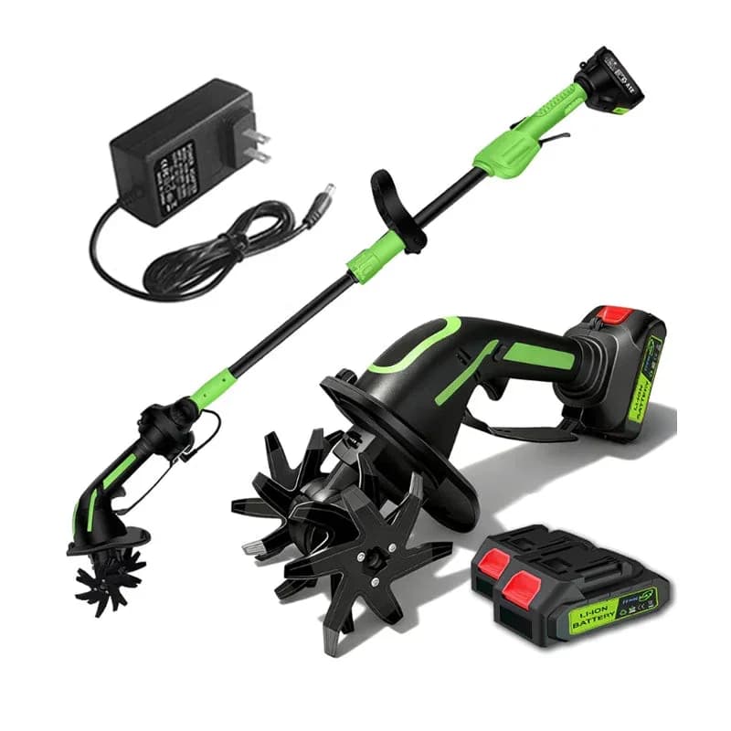 2-in-1 Cordless Tiller & Cultivator with Extension Pole - Main