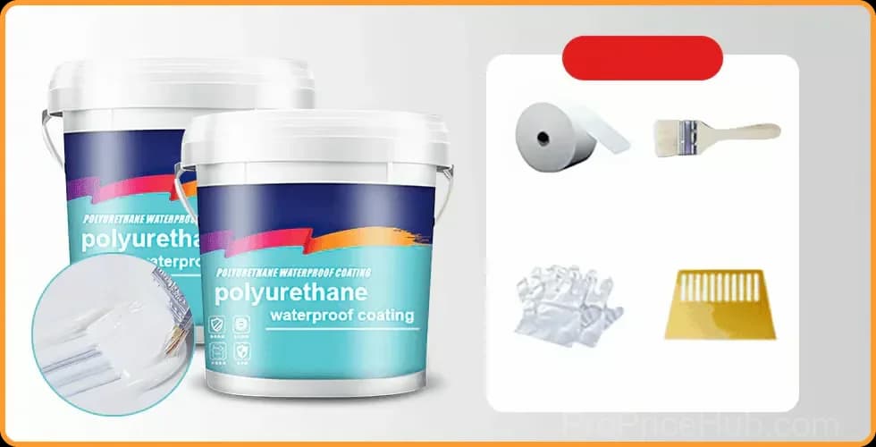 Polyurethane Waterproof Leak Repair Coating, Black, 300g - View 18