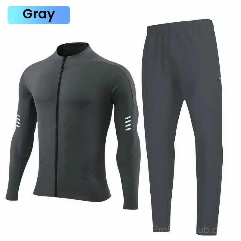Quick-Drying Fitness Training Sports Suit, Black, Size M - View 10