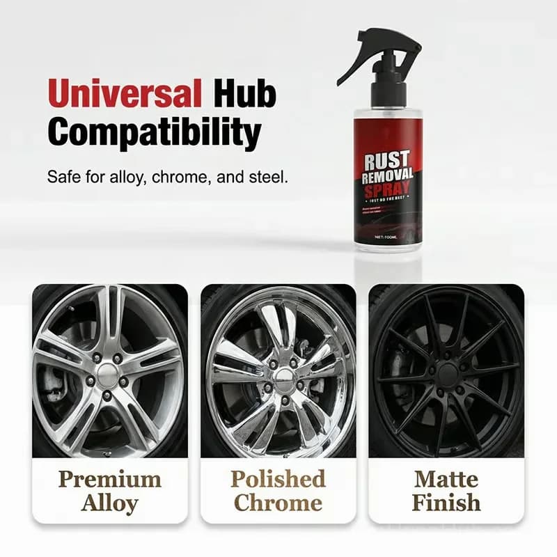Wheel Rust Remover and Cleaner Spray, 1 Pack - View 7